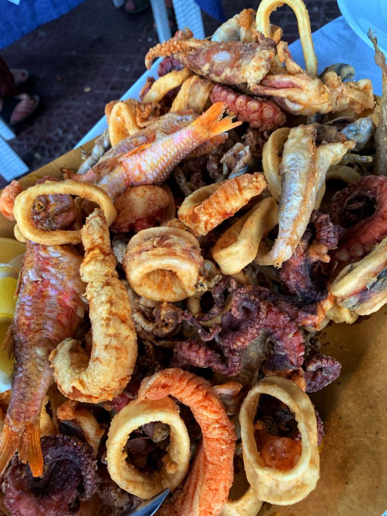 Fresh seafood from Santa Maria di Leuca, Salento. The Big Gay Podcast from Puglia guides to Puglia. Gay travel guides and city guides to Puglia, Italy. Travel inspiration. Best food and restaurants, Puglia.
