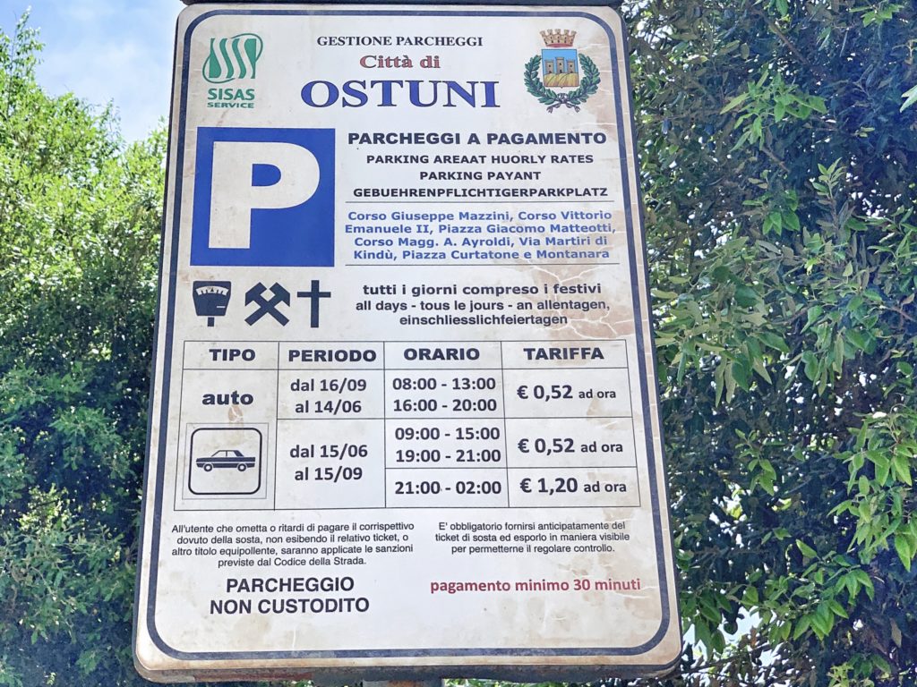 Where to park in Ostuni, Ostuni city guide, best bars and restaurants The Big Gay Podcast from Puglia gay Puglia guides