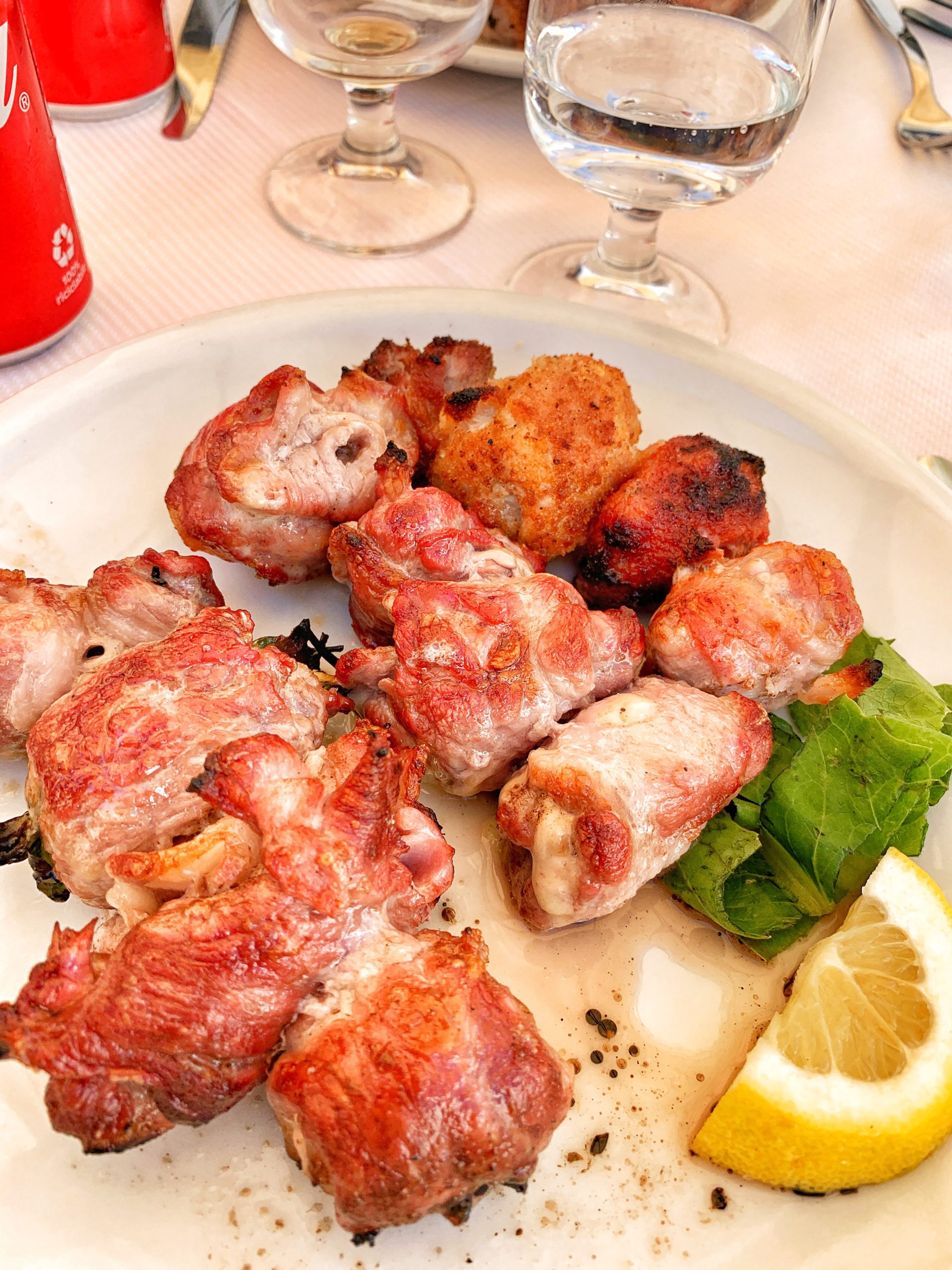 Bombette - a local speciality of Cisternino in Puglia - are delicious meat parcels. 
