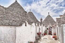 Alberobello Puglia. Italy’s Puglia region is one of Italy’s best kept secrets. One of Italy’s top foodie destinations, it has some of Italy’s best beaches and is famed for its unique white towns. Photo the Puglia Guys.