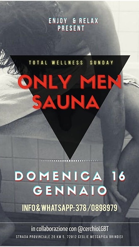 Only Men Sauna Puglia’s gay sauna