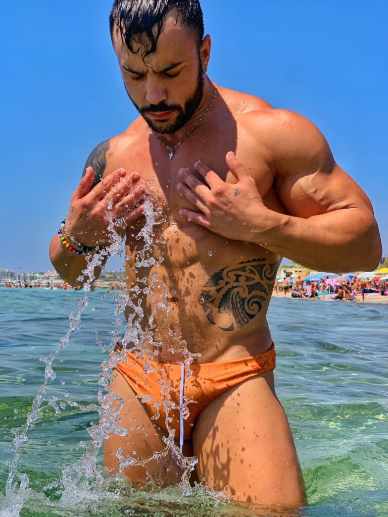 Baia Verde, Gallipoli, voted Italy’s top gay summer destination | Photo © the Puglia Guys for the Big Gay Podcast from Puglia guides to gay Puglia, Italy’s top gay summer destination