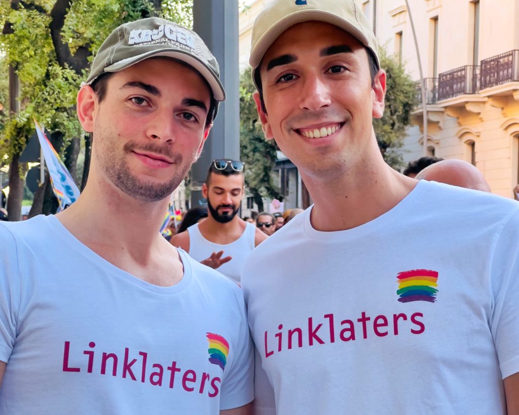 Linklaters allies from Salento Pride, Lecce 2022 photo The Big Gay Podcast from Puglia gay guide to Puglia