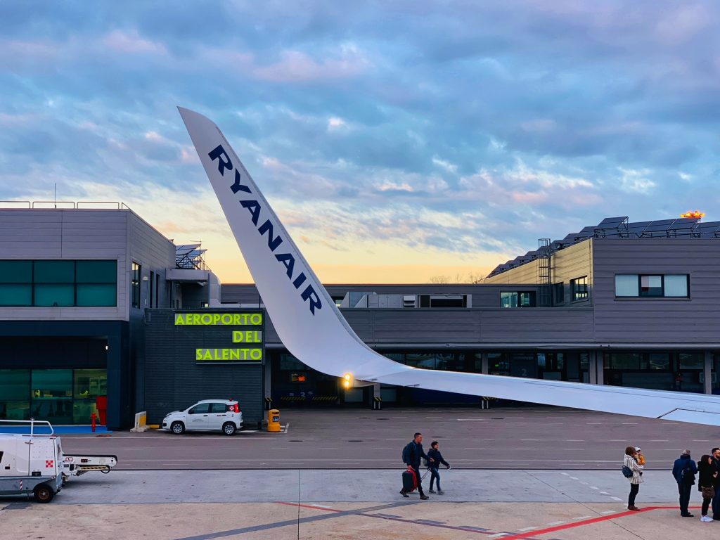 Brindisi Airport, also known as Salento airport, is a few minutes from the center of Brindisi by bus | Photo © the Pugli Guys for the Big Gay Podcast from Puglia, Italy’s top gay summer destination