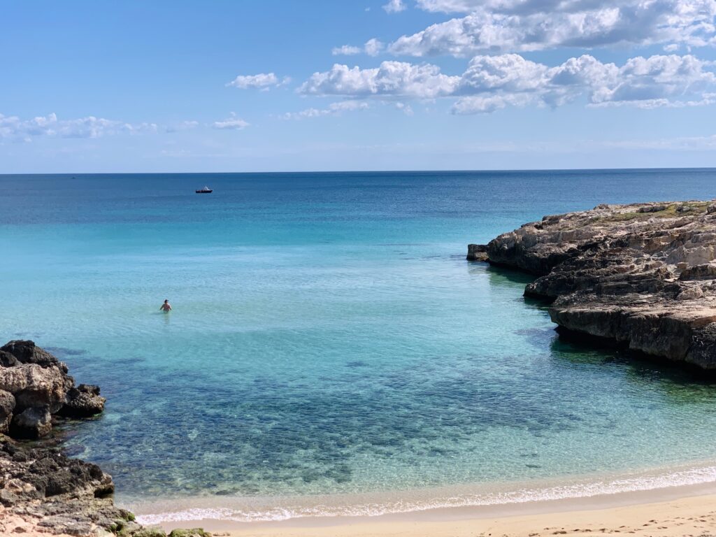 Porto Rosso, Monopoli, beach. Photo copyright © the Puglia Guys for the Big Gay Podcast from Puglia. Puglia city and beach guides.