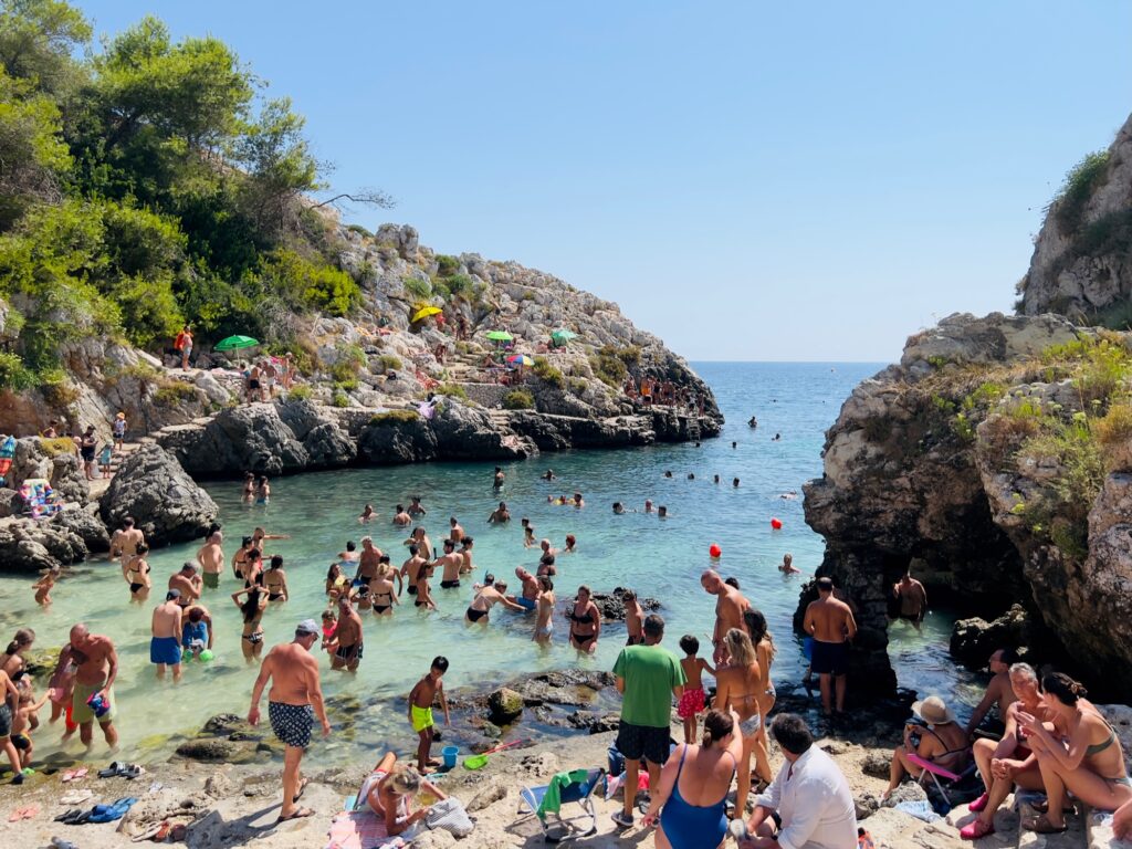 Cala dell’Acquaviva - one of Puglia’s most beautiful swimming spots | Photo © the Puglia Guys for the Big Gay Podcast from Puglia guides to gay Puglia, Italy’s top gay summer destination