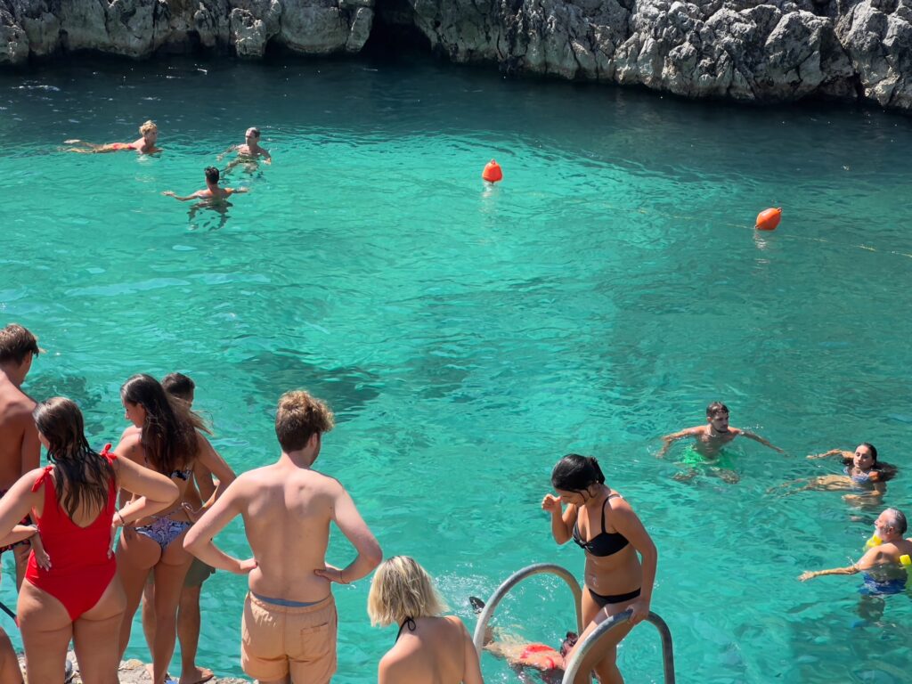 Cala dell’Acquaviva - one of Puglia’s most beautiful swimming spots | Photo © the Puglia Guys for the Big Gay Podcast from Puglia guides to gay Puglia, Italy’s top gay summer destination