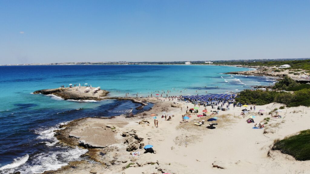 Punta della Suina, Gallipoli. One of Europe’s Top 40 beaches and voted Italy’s best gay and nudist beach | Photo © The Puglia Guys