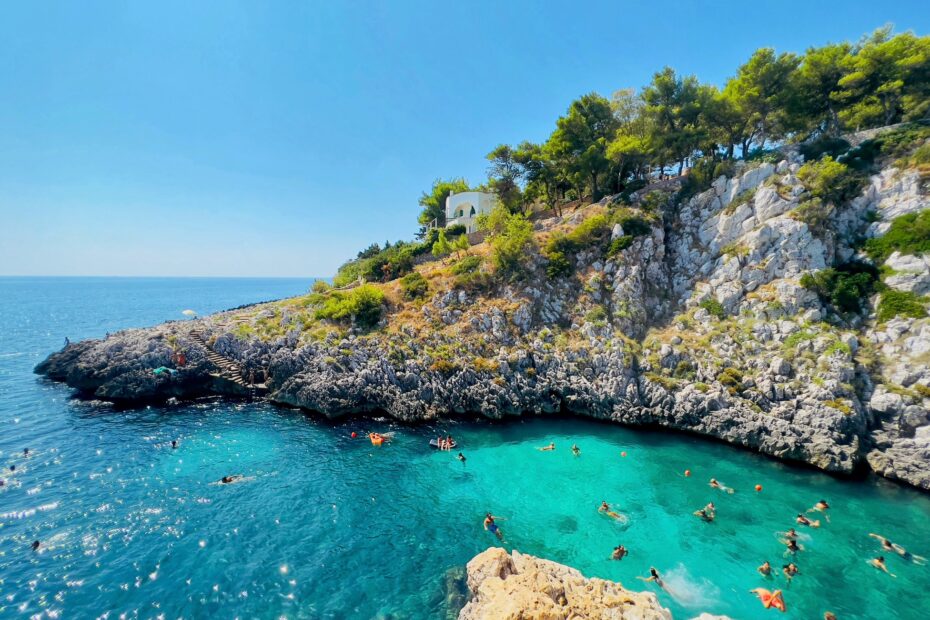 Cala dell’Acquaviva - one of Puglia’s most beautiful swimming spots | Photo © the Puglia Guys for the Big Gay Podcast from Puglia guides to gay Puglia, Italy’s top gay summer destination