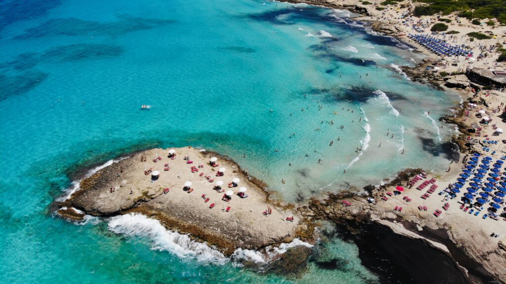 Punta della Suina, Gallipoli. One of Europe’s Top 40 beaches and voted Italy’s best gay and nudist beach | Photo © The Puglia Guys