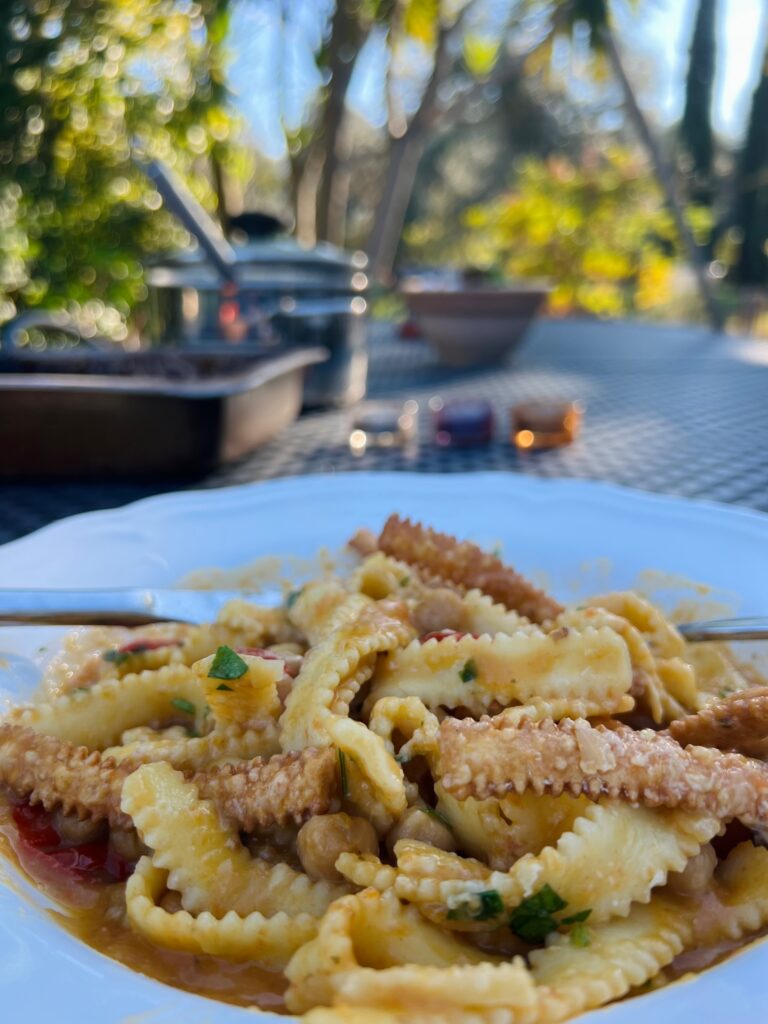 Ciceri e Tria, chickpeas and pasta. Comfort food from Salento at its best | Photo © the Puglia Guys for the Big Gay Podcast from Puglia guides to gay Puglia, Italy’s top gay summer destination | Puglia Guys Eat Puglia food and drink guides to Puglia’s regional cuisine.