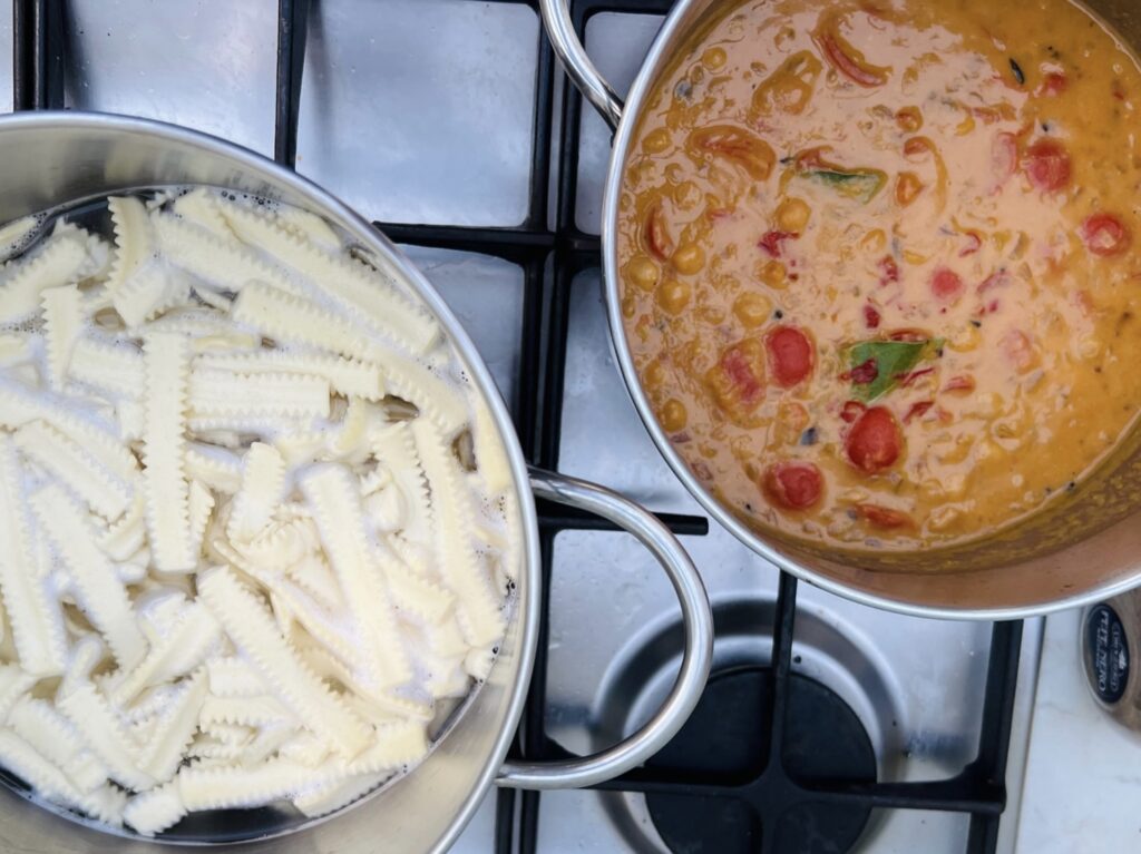 Ciceri e Tria, chickpeas and pasta. Comfort food from Salento at its best | Photo © the Puglia Guys for the Big Gay Podcast from Puglia guides to gay Puglia, Italy’s top gay summer destination | Puglia Guys Eat Puglia food and drink guides to Puglia’s regional cuisine.