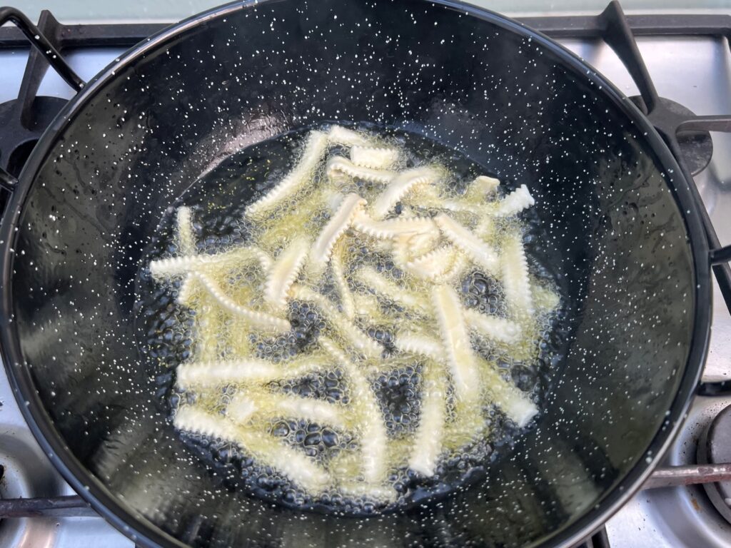 Ciceri e Tria, chickpeas and pasta. Comfort food from Salento at its best | Photo © the Puglia Guys for the Big Gay Podcast from Puglia guides to gay Puglia, Italy’s top gay summer destination | Puglia Guys Eat Puglia food and drink guides to Puglia’s regional cuisine.