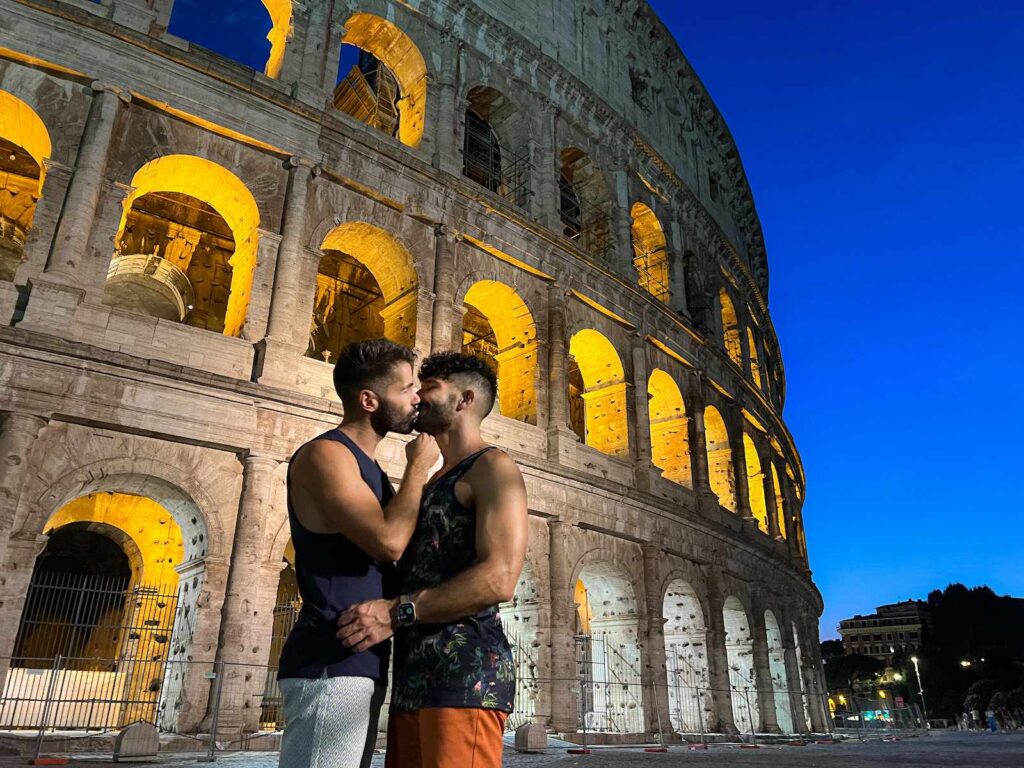 Nomadic Boys Sebastien and Stefan in Rome. Photo copyright the Nomadic Boys.