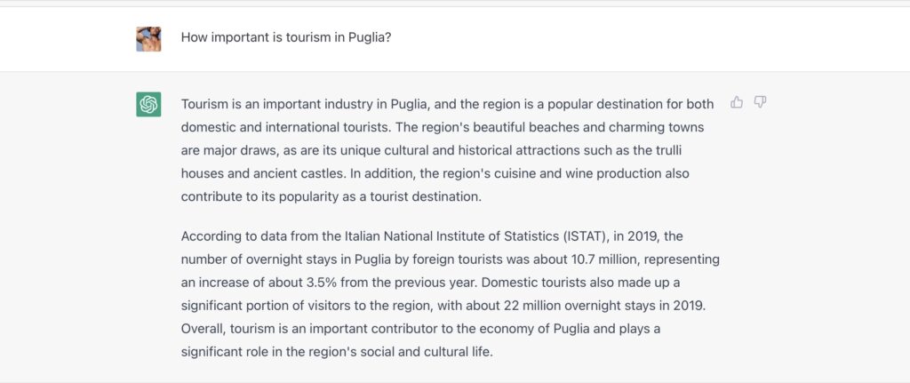 The Puglia Guys interview ChatGPT about Puglia, Italy. How important is tourism in Puglia?