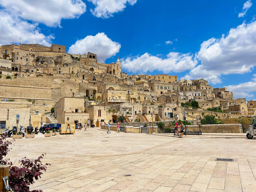 Piazza San Pietro Caveoso, Matera known for the Sassi cave dwellings - city guide and walking tour by the Puglia Guys inspired by Clive Myrie’s Italian Road Trip to Matera and Basilicata.