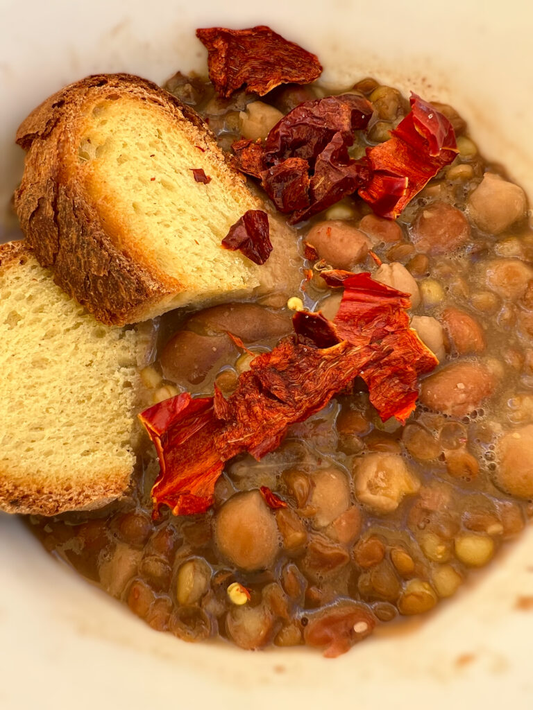 Crapiata traditional dish from Matera. Matera known for the Sassi cave dwellings - city guide and walking tour by the Puglia Guys inspired by Clive Myrie’s Italian Road Trip to Matera and Basilicata.