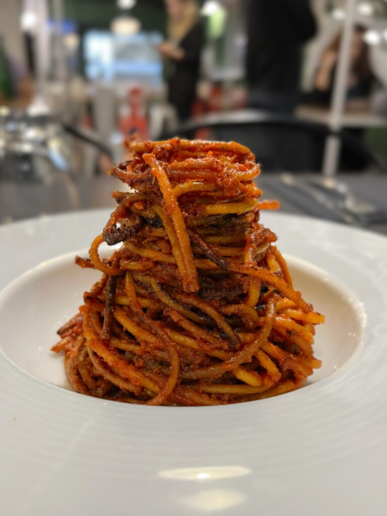 Spaghetti all’assassina is the dish people are seeking out when they visit Puglia. Photo by the Puglia Guys