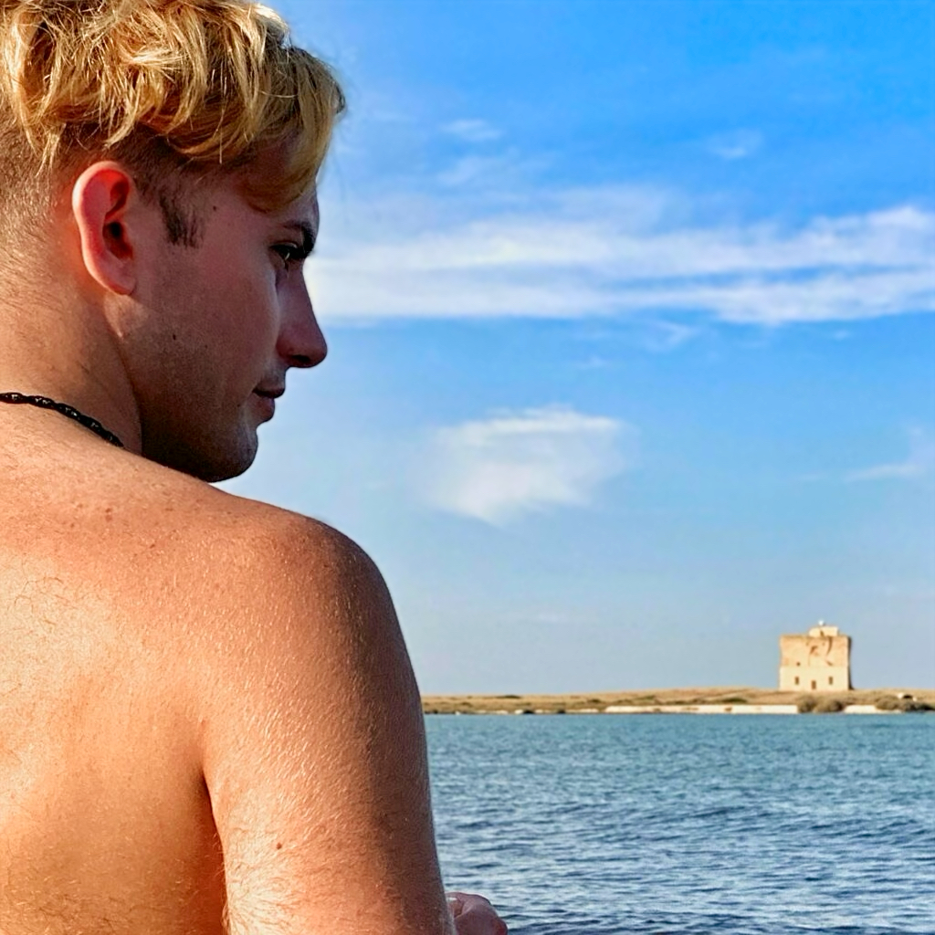 Torre Guaceto, Brindisi. Gay Puglia the ultimate guide to Italy’s top gay summer destination. Photo by the Puglia Guys for the Big Gay Puglia Gay Cruising Guide.